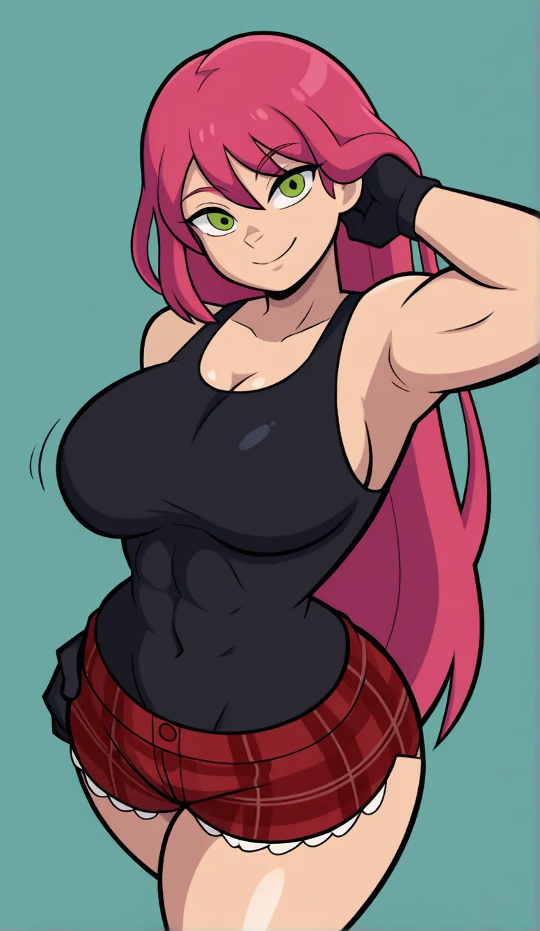 hightquality，Hi-Def，a masterpiece of，pink  hair，ponytailhair，1girl huge large breasts，Blue eyes，lovly，Slim and small，Lie on the ground，Lower body shot，Between the legs，With his legs open