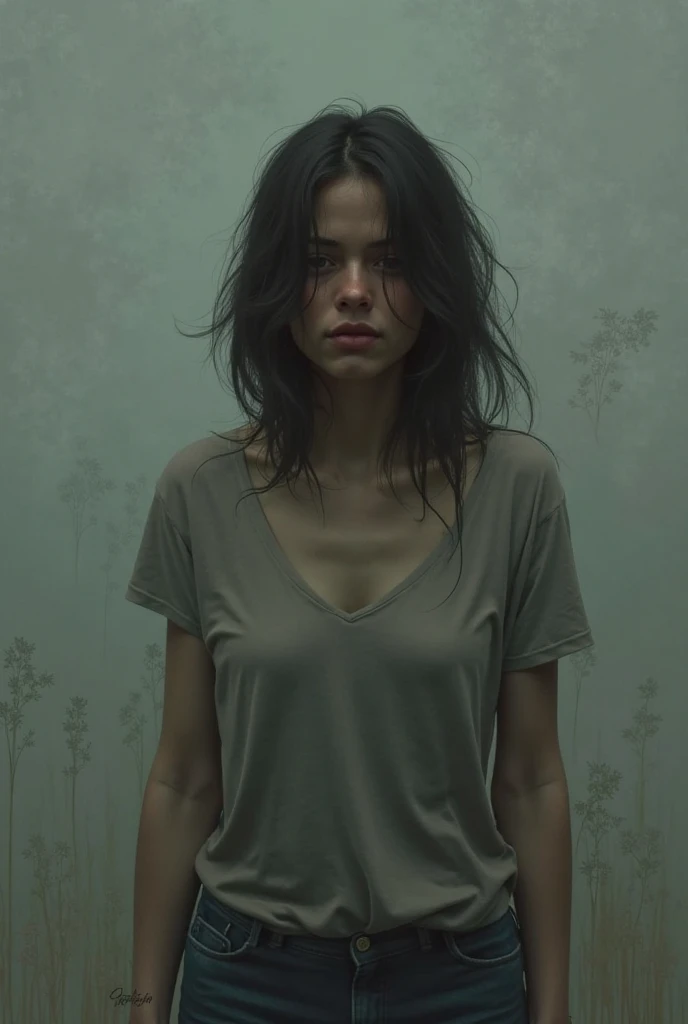 woman with psychological pressure