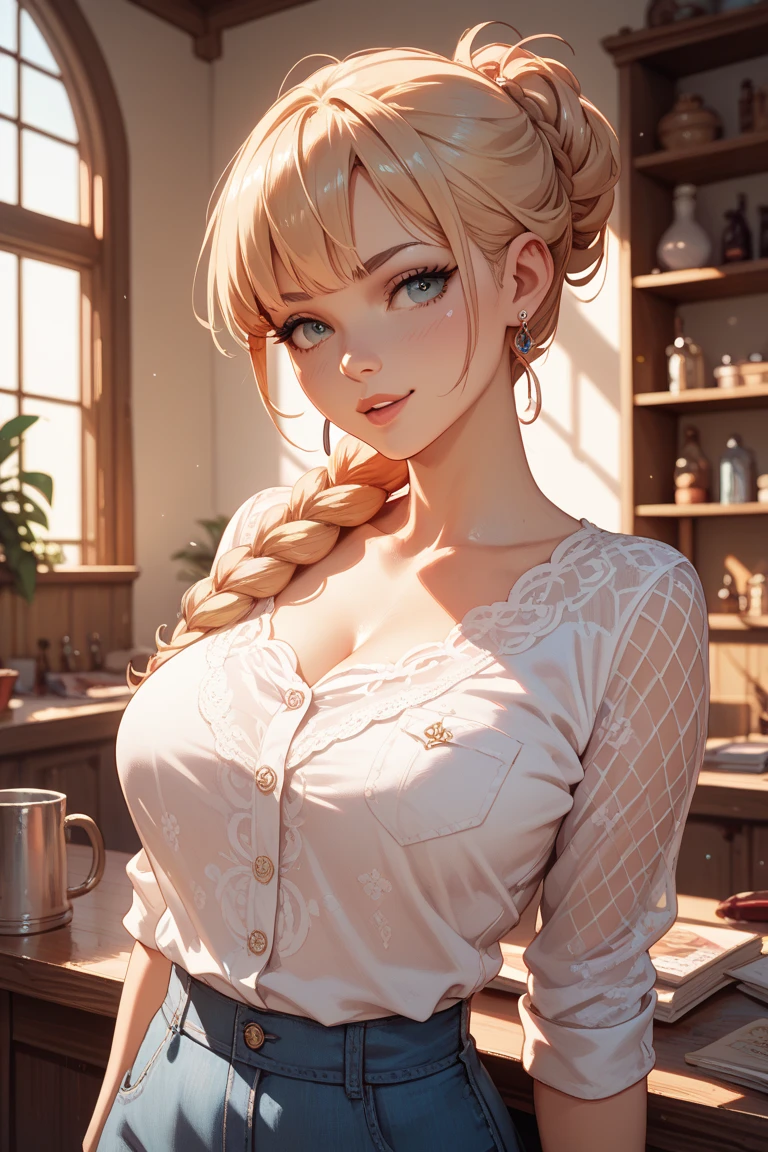 Beth,C cup,brassier,golden hair,emulation