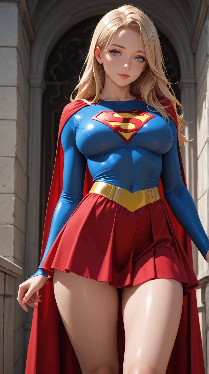 (Supergirl costume dress)、small tits、((nsfw:1.4))、curly hair、voluptuous、gold hair、outdoors、(breast focus:1.1), (bare breast:1.2), (standing nipple:1.2),squatting, pussy juice ((riding a dildo)), dildo insert pussy, ((open vagina, vivid pussy, high quality vagina))、fucked silly