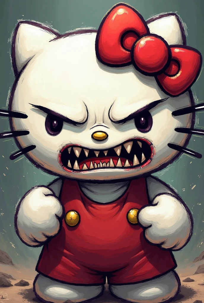 Create a poster promoting melee weapons, with pink animal print design, pink glitter and hello kitty with a knife in her hand and the phrase "Weapons that speak with authority" in Spanish