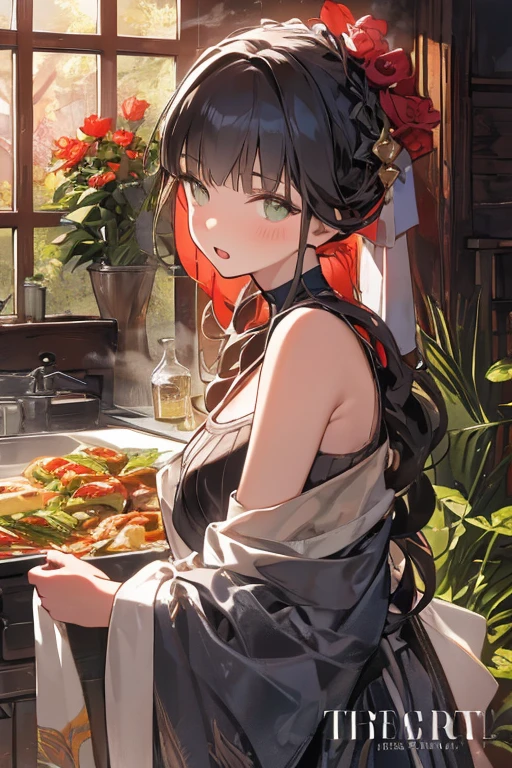 8K resolution))、((highest quality))、((masterpiece))、((Very detailed))((((dramatic))), (Anatomically correct)、The depth of the object to write、Looking at the camera、front、fortune teller、(kimono、Round sunglasses、lipstick、smoke tube、Bloody)、spooky、an  ominous、((theme、whole body:1.1)), background:Kowloon Walled City