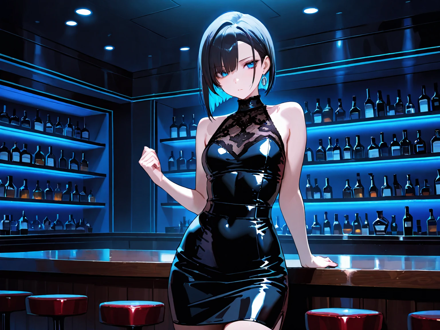 (cool drinking,beverage,straw),chilling in a (modern,stylish,urban) environment, (best quality,4k,highres), with (vivid colors, bright colors, colorful tones), (soft, warm, ambient) lighting, (striking, eye-catching) composition, (dynamic, energetic) pose, (detailed, precise) facial features, (sharp focus, ultra-crisp details), (realistic, naturalistic) skin texture, (reflection, refraction) effects on the beverage, (sparkling, glistening) condensation on the glass, (stylish, fashionable) outfit, demonstrating (confidence, elegance), surrounded by (futuristic, avant-garde) elements, (glowing, vibrant) neon lights, (subtle, atmospheric) smoke, giving a sense of (mystery, sophistication), (abstract, contemporary) artistic style, (minimalistic, clean) background, highlights and shadows adding depth and dimension to the image.
