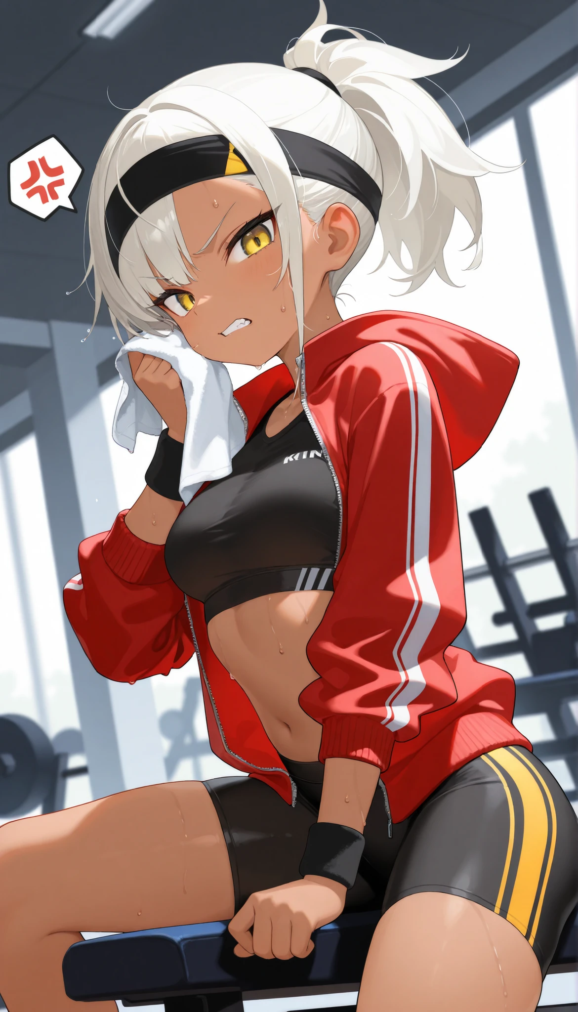 sport girl smoking a cigarette, smoking, smoker, sweating, pov, abs, more smoke, chainsmoking, 
