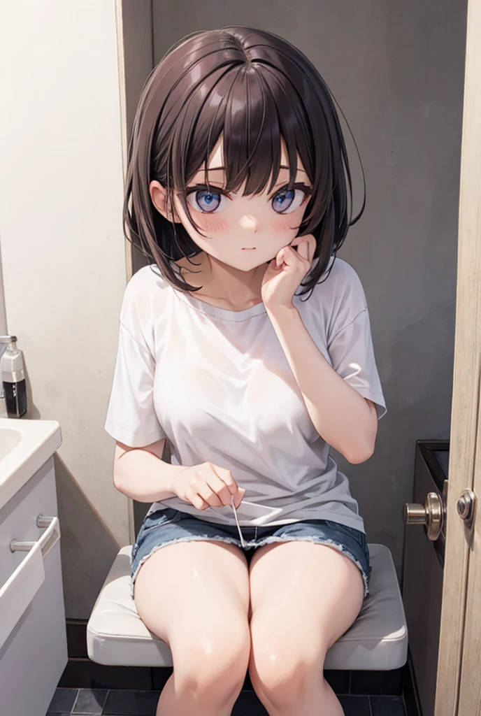 Unemployed little girl who has been locked in her room for many years
