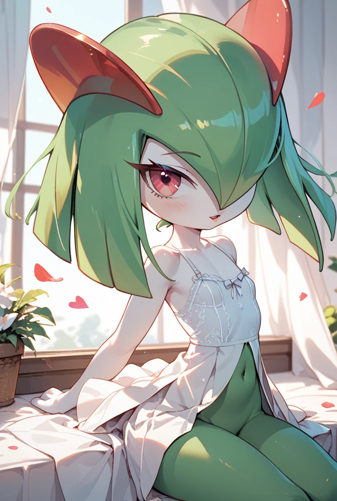 Anime Illustration of a Male Gardevoir, Gijinka, ((1Male, Solo)) Pale Skin , ((Sideswept bangs,)), ((sideswept Hair) , Mint green hair:1.6)) , ((green Shorts , White Long Floor length Skirt)),massive thighs,
huge ass,Dumba