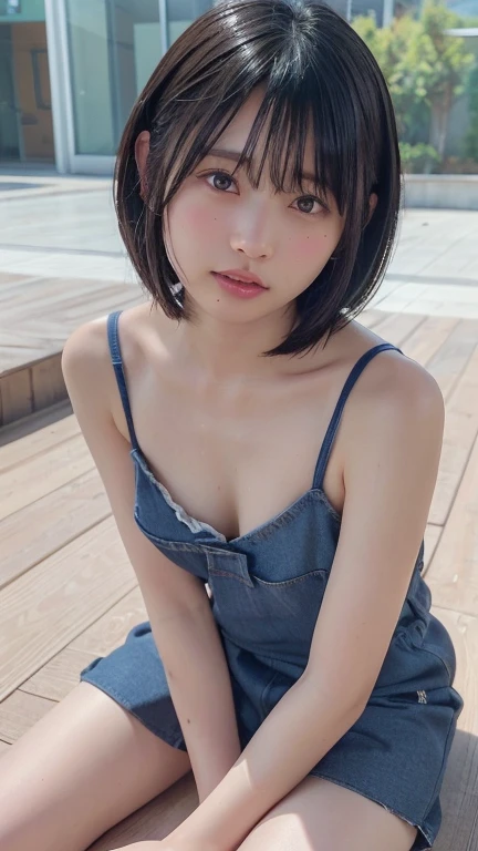 japanes、full bodyesbian、19-20 years old、short-haired、A sexy