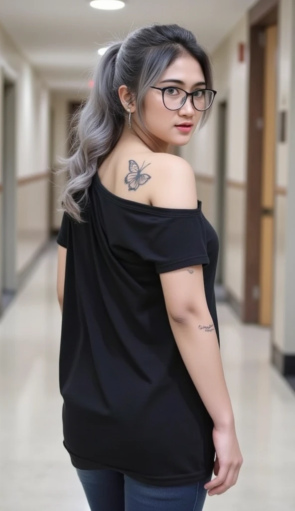 photography of a 8 year old woman, perfect face, masterpiece, bra, underwear, black_bra, jacket, black_panties, big breasts, blue hair,