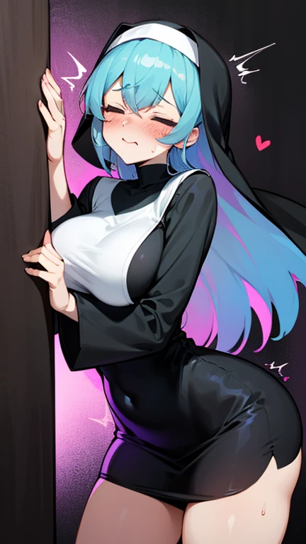 masterpiece, best quality, 1 girl, darkblue hair, long hair, team rocket,team rocket uniform, twitch, slapstick comedy, laugh eyes, laugh open mouth, noodle on head, fuss, sexy, virjin, villain, stupid, electric background,