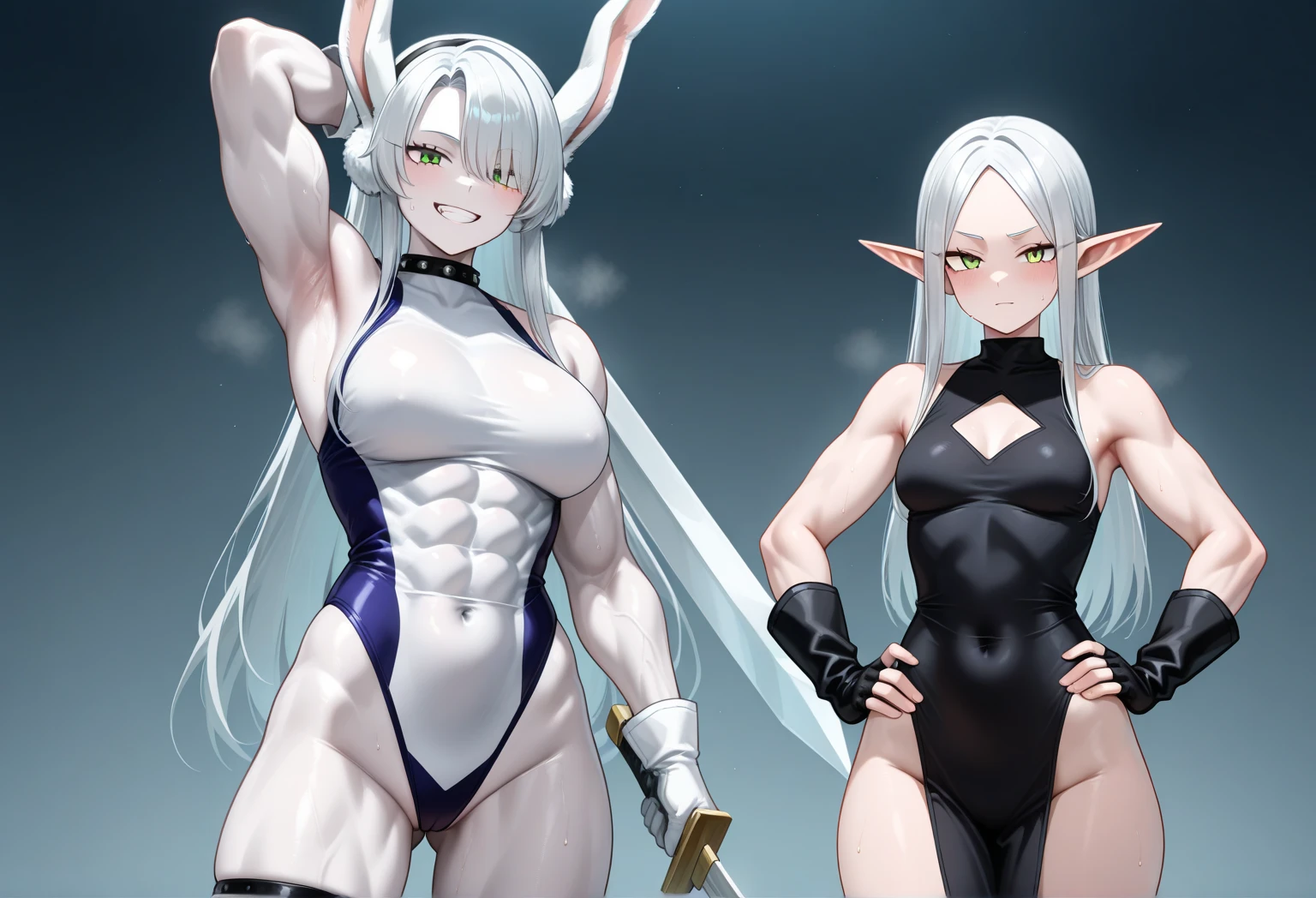 Kakashi mulher, lindo, Perfect Lighting, muscular, coxas, mulher madura, milf, umbigo, abdominais, olhando para o espectador (obra de arte, alta qualidade: 1.1) RPG de bruxa, Duende, maquiagem escura, pale skin, Cabelo branco, leg muscles, cabelo longo, calcinha reveladora, (paisagem vermelha preta),Pernas abertas, Pernas abertas, detalhado vagina, vagina livre, muscular abdomen, sensual, vagina livre