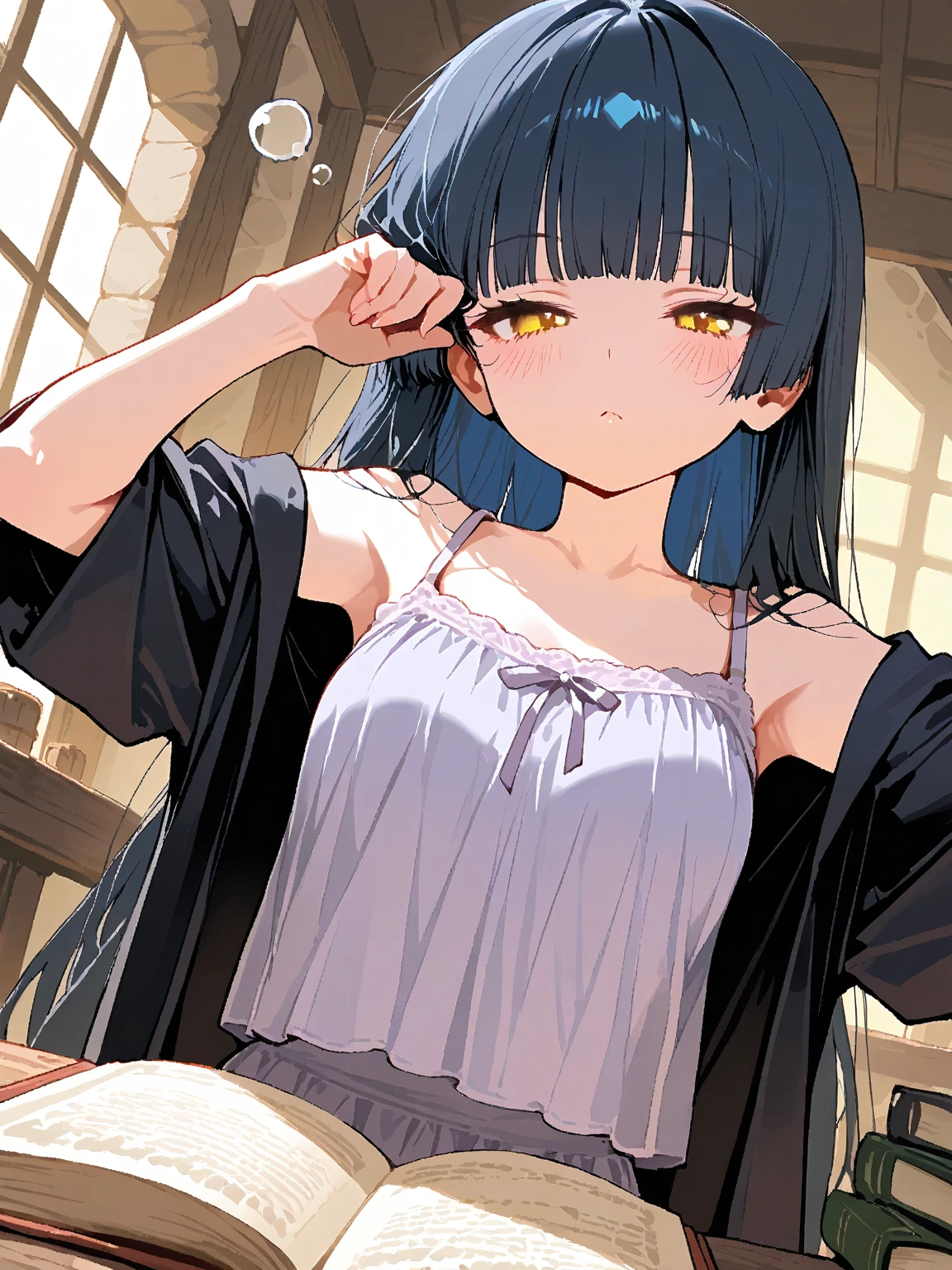 blue eyes,blue hair,,elf,pointy ears,, long hair,eager pet pose,((naked,collar,leash,agh,rolling eyes,tounge))