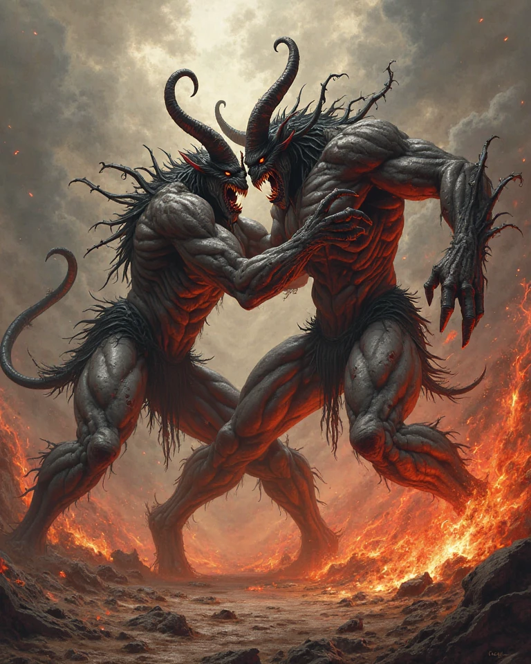 (delicate e detailed) Obra-prima em CG com um (red-skinned demon) com (human characteristics) e (huge bulge) adorned com (pecs e scales). Ele tem (horns e earrings) para mostrar seu (powerful e dominant) natureza. The character is holding his bulge com (massive balls e sheath) visible, creating a sense of (sexual tension) na cena provocativa, corpo nu, Bolas grandes e baichas nu, the big excited and cummed penis comes out like a shot and oozes white goo on the top of the penis, (penile erection：2.5), huge erection, ?????????, natureza. dele (very long tongue) e (presas afiadas) are prominent features, Enquanto seu (Trilha feliz) adiciona um toque de (masculinidade sensual). the devil with a horny reaction, lust and malice wanting to rape the devil involvement feeling his delicious penis swallowing having her mouth full sucking his penis. https://pbs.twimg.com/media/GFdT_B3WIAAf8ZB?format=jpg&name=medium