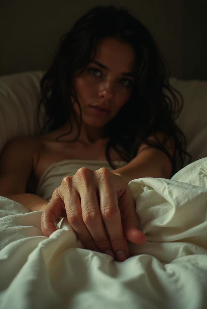 POV: I suffocated my beautiful wife to [death] with a pillow, she is lying [dead] on the bed, me on top of her, looking at her face, her eyes still open and mouth slightly ajar