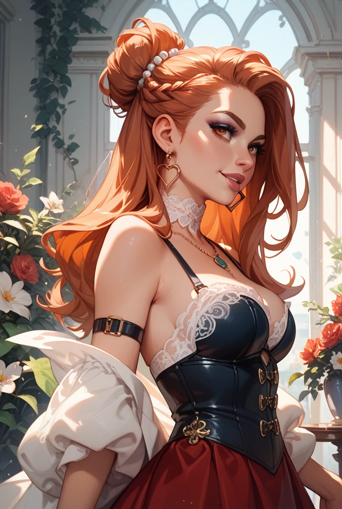 Sexy woman  comfy  corset 