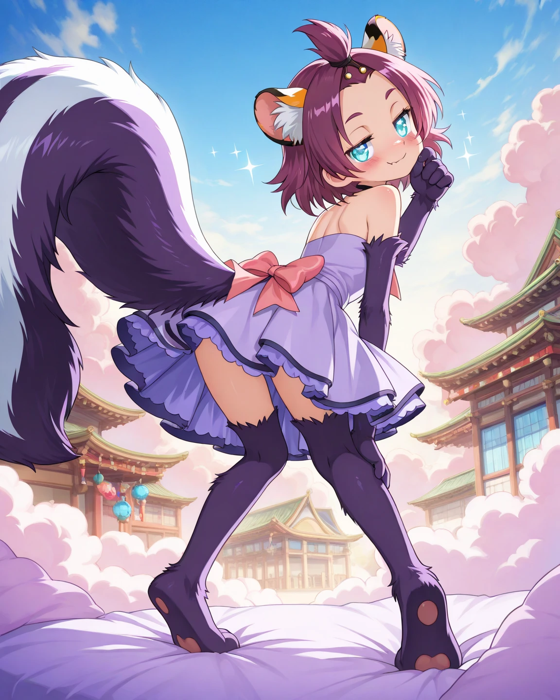 margie simpson, solo, animal ears, animal hands, tail, cat ears, blue hair, big hair, long hair, cat tail, breasts, claws, open mouth, hand on hip, fangs, full body, large breasts, fur, standing, signature, navel, cat girl, green eyes, mature woman, (shonen anime style, masterpiece, Best Quality, Extremely Detailed, Ultra Quality, 4k) nude, naked, large breasts, awe BREAK pink hair) sharp focus, full body portrait, full body photo, flat lighting, super beautiful sexy woman , very beautiful Greek woman, perfect body:1,1, 24 years old