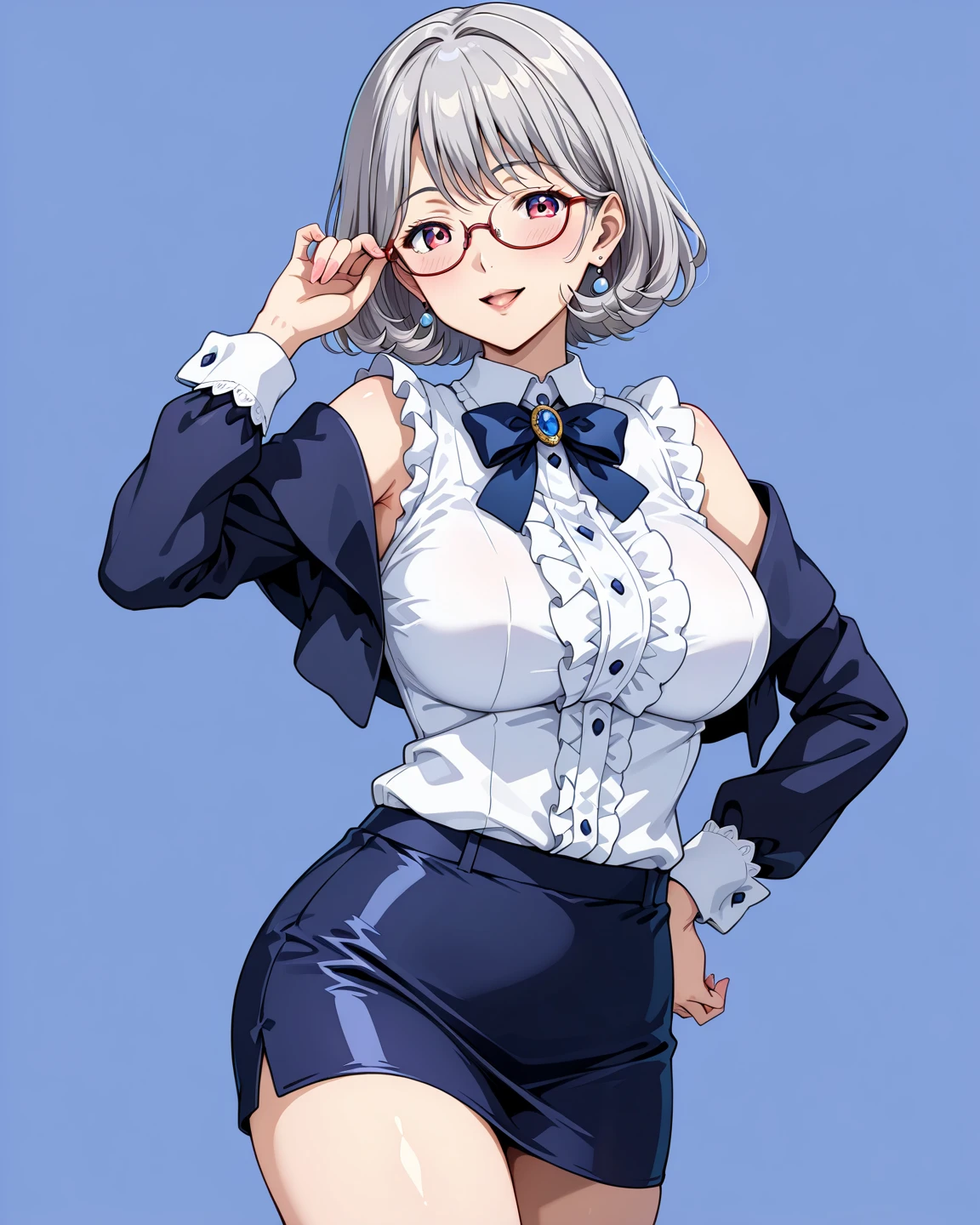 1girl, gradient_eyes, happy, bikini, sagging breasts, expressionless, medium breasts, grey_background, groin, thighs, arms_behind_back, straight-on,
<lora:Filomena:0.6>,
<lora:homebrew_vitaminless_trimmed-000006:0.9>, bespectacled,