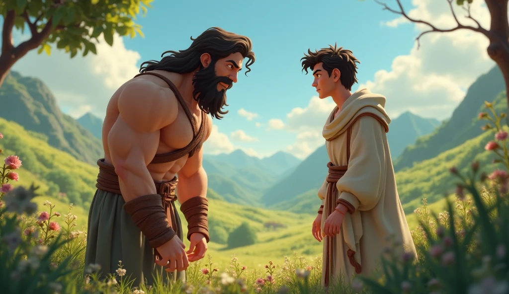 Cain and Abel were sons of Adam and Eve, the first inhabitants of our world.