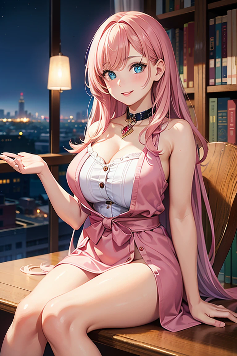 (table top: 1.3), (maximum resolution: 1.2), (Ultra HDTV: 1.2), cinematic light, Ultra HDTV, (fine eyes and skin), (detailed facial features), nffsw, 8K resolution, sharp focus: 1.2, perfect style, beautiful face, perfect body, Accurate, anatomically correct, Highly detailed face and skin texture, fine eyes, blue eyes, double eyelid, thin eyebrows, glitter eyeliner: 1.2, natural cheeks, Glossy skin, Fair skin: 1.2, small shiny necklace and earrings, (glossy lips: 1.4), break, one person's perspective, (She is a very cute female teacher.), (Cute pink lace panties), (enchanting smile: 1.2), ((innocent and cute girl:1.3)), (long wavy hair), (Latte colored hair:1.2), , break, ((very close relationship: 1.2)), medium big breasts, ((looking at the viewer:1.2)), ((library 1.2)), ((Bend your knees and spread your legs wide:1.2)), (From the side:1.2),low angle shot,off shoulder sweater tight jeans mini skirt embarrassed look Kamimei