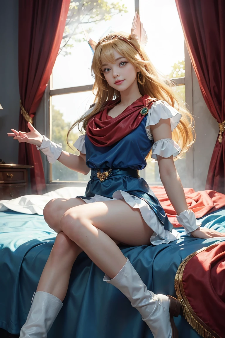 (masterpiece, best quality: 1.2),(very detailed face, real image, realistic skin, realistic body, intricate details)1girl, 1boy, solo focus, cowgirl position, straddling, girl on top, spread legs,breasts squeezed together, bent over,How, How in pussy, How overflow,female , female orgasm, ,rape, deep penetration, vaginale, Sex, {motion lines},crying, closed eyes, scared, embarrassed, open mouth, blush, nose blush,sweat, clothes lift, breasts, nipples, no panties, {{{pussy}}}, penis, skirt,indoor, tatami、(Super detailed)、 (wall-)、detailed face、bright lighting、professional lighting、looking at the viewer、look straight ahead、slanted bangs、perfect cosplay, highest quality,Super detailed,magic princess,blonde hair,blue clothes,blue skirt,Brown eye,feather hair band,long hair,pauldron,boots,red scarf,tiara,white shoes, flower field background,Prepare the bow,perfect wonder woman costume,sleeping face,close ~ eye,face of suffering,sky face,sleeping face, being Embraced by a man,Embraced by a man,Embraced by a man,Captured by a man,Detained by a man、licked my hair,lick my face,brown hair, tape gag, gagged, duct tape, tape bondage, turn your arms behind your back, tied arms, lie down in bed with both arms extended above the head and placed behind the pillow, anime girl lying down, expose plump breasts, whole body, plump thighs, Natural Pose, beautifully, cute, Fix errors without any awkwardness, tall, I have long legs