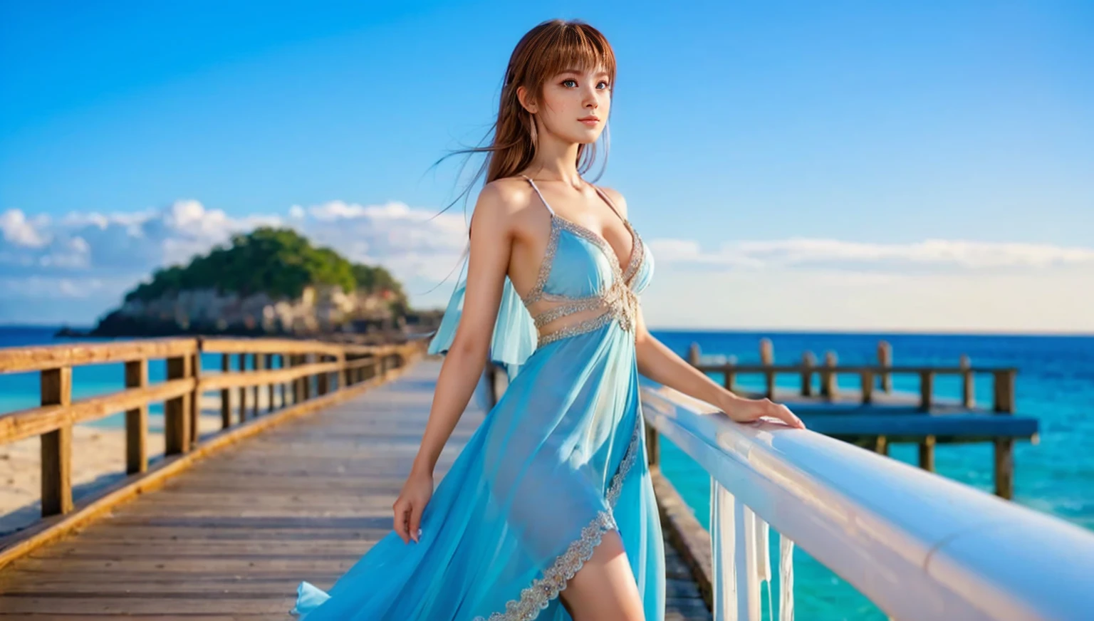 Kasumi, brown eyes, (best quality, ultra detail), (realistic:1.37), beautiful and detailed face, ultra-realistic texture, Delicate face, delicate body, red lipstick, bright colors. high definition, 8K. very serious expression and penetrating gauze