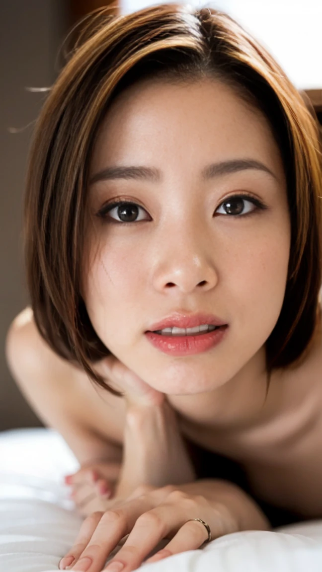 During sex,Ultra-realistic as a photo,Pleasant expression,Just before climax,Blushing,highest quality,8k, Ultra-high resolution,RAW Photos,Perfect figure,Beauty,Small breasts,View your viewers,topless,Panties only,