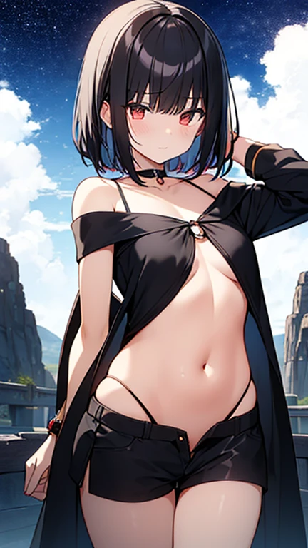 1 girl, high quality, (short hair), forehead, (medium breast), (straps on thighs:1.3), white background, plants, (stocking), (sweaty:1.1), (nipples:0.8), thick thighs, (middle Ages:1.2), (cameltoe:1.1)