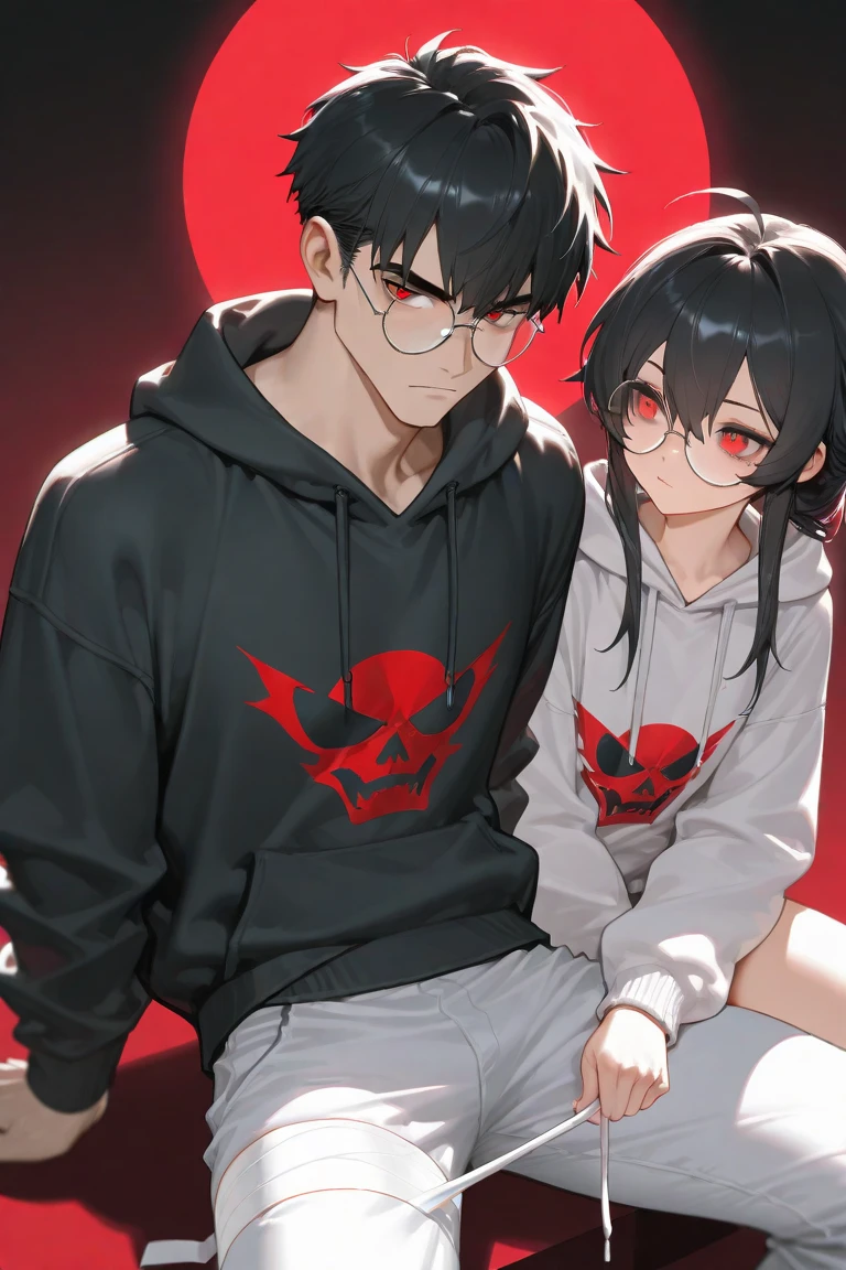 anime characters with masks on their faces and a woman with a knife, 2 d anime style, trigger anime artstyle, modern anime style, two anime handsome men, badass anime 8 k, 2 0 2 2 anime style, 2022 anime style, very modern anime style, key anime art, pin on anime, high quality anime artstyle, modern cyberpunk anime