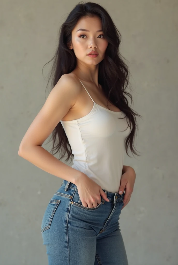 Dark brown hair、Light brown eyes、Japanese actress、 Lady、I am about 40 years old........、(Intricate details:1.2)、 (Ultra-high resolution:1.2)、Ultra-high resolution、(Finely tuned)、(Detailed facial features)、Hmph、8K resolution、D cup size breasts、Long Hair、Bright terrace room with sunlight streaming in、Large windows、Extravagant space、relax、、,Full body photo、Head to toe shot、Beautiful legs、black Loose fit openwork T-shirt、Underwear shorts、Beautiful legs、Bright terrace room with sunlight streaming in、she, household items, (plant:0.8), Fashion Hub, Very detailed, Very detailed, Realistic, Hourglass Shaped Body, Obscene pose,、Messy Hair、Messy ponytail、Leaning against a wall、I cry a lot、tears、Skin is visible through the knit、White floor、White wall、A masterpiece of transparent painting、