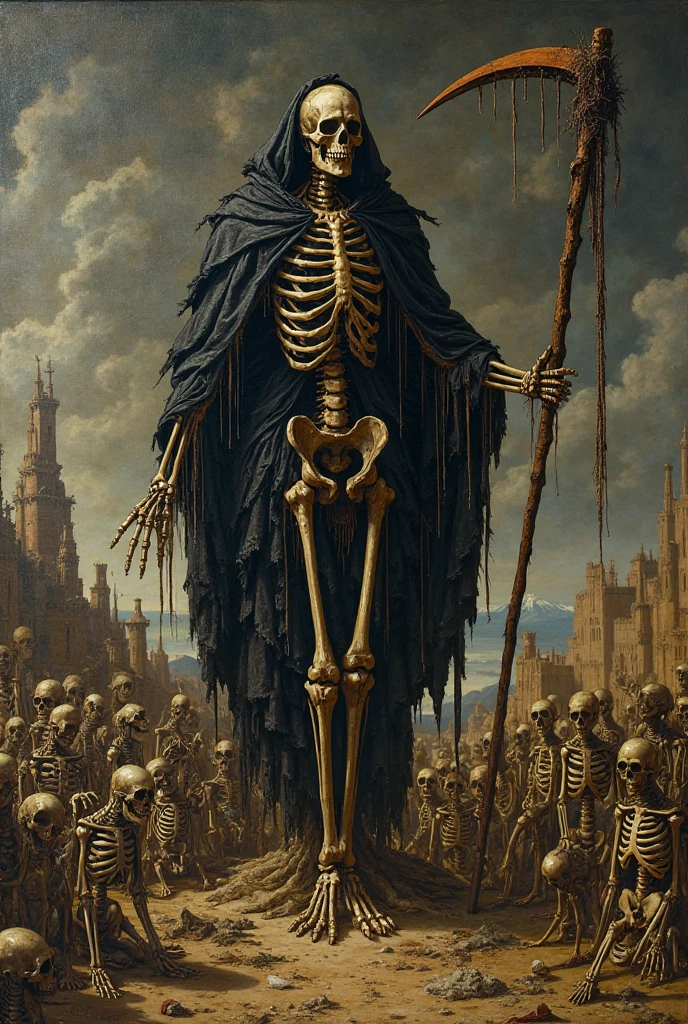 a painting of a woman holding a bunch of skull balloons, disturbing, creepy, gloomy, rotten, by wayne barlowe
