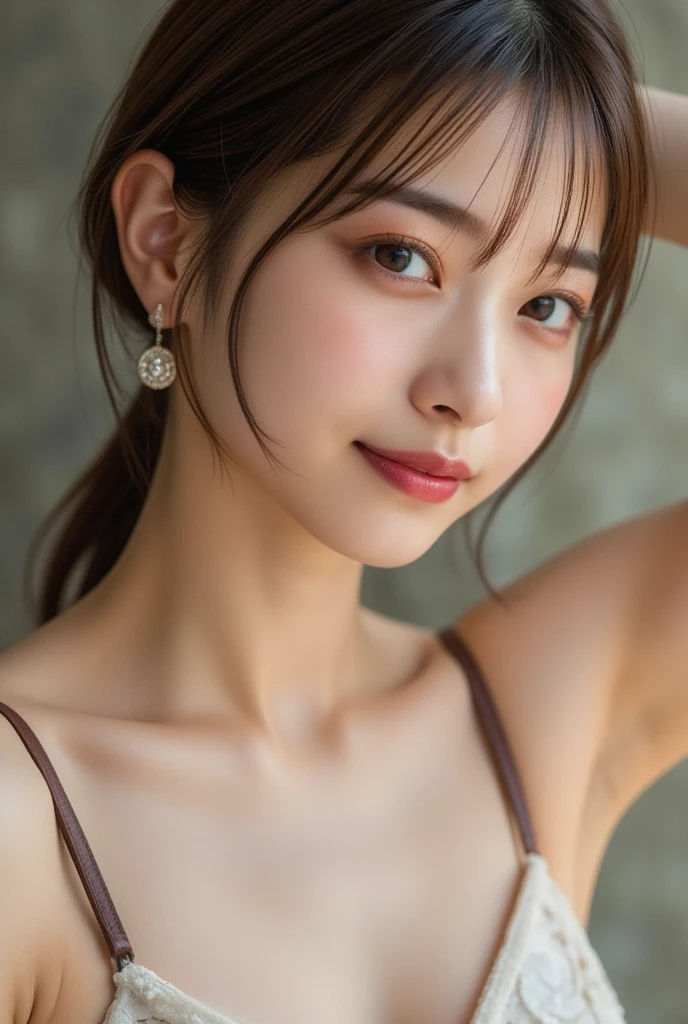 face  :9,4148934626], Bewitching beautiful mature woman、40 years、stature　154cm、well-proportioned figure、The figure of the hourglass、Japan in a yukata、Yukata at Japan Ryokan、Shoulder out、鎖骨、model in Japan、Japan sexy woman, Gorgeous Japan Woman, goddess of Japan, A smile、Raw photo, (in 8K、top-quality、​masterpiece:1.2)、(intricate detailes:1.4)、(Photorealsitic:1.4)、octane renderings、Complex 3D rendering ultra detail, studio lights, Rim Lights, vibrant detail, super detailing, realistic skin textures, Detail Face, Beautiful detail eyes, Very detailed CG Unity 16k wallpaper, make - up, (detailedbackground:1.2),　shinny skin、