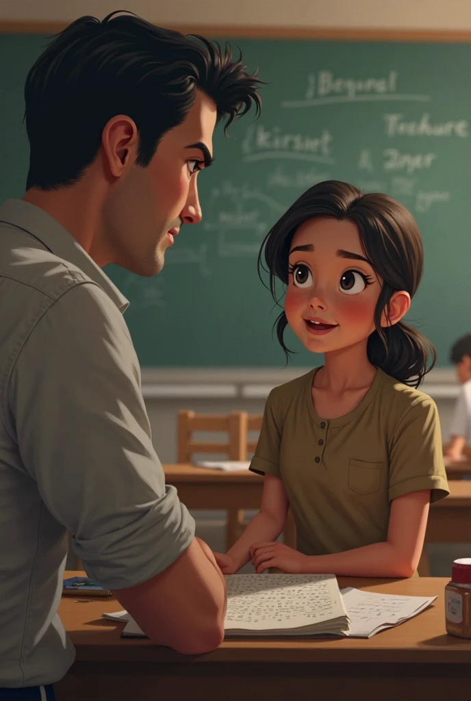 Classroom
Black hair Ashley seeks information about  butterfly hair cut Tristan from Shyrel.