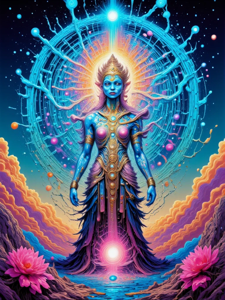 <lora:geoglyphiks:1>geoglyphiks art woman colorful