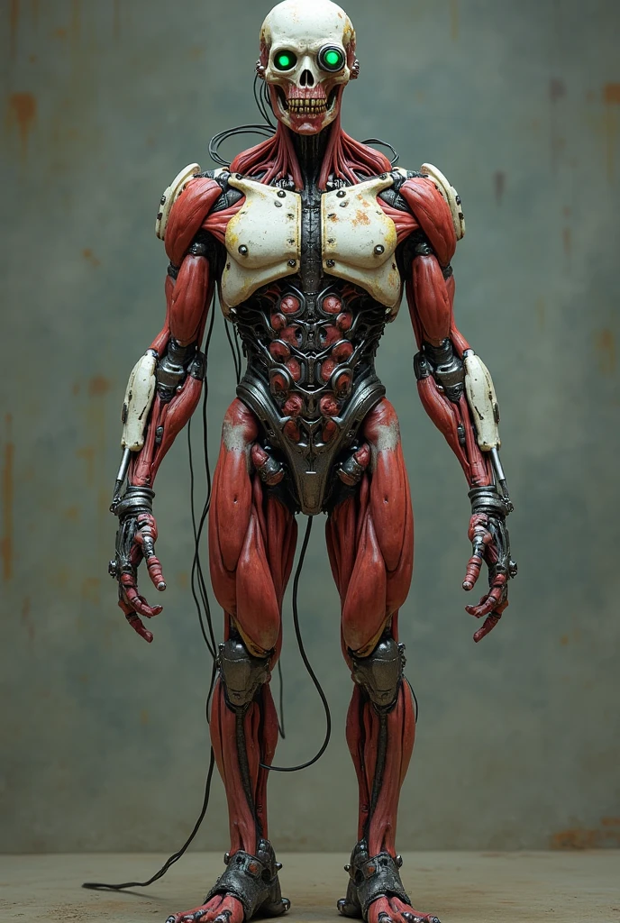 ((((masterpiece))), ((best quality))), ((ultra-detailed)), (CG illustration), ((an extremely delicate and beautiful)),(from side),cinematic light, ((1 mechanical girl)), single, full-body, (machine-made joint: 1.2), ( (mechanical limbs)), (blood vessels connected to tubes), (mechanical spine connected to back), ((mechanical cervical vertebrae attached to neck)), (sitting), forced laughter, (wires and cables around the neck: 1.2), (wires and cables on the head: 1.2) (character focus), sci-fi, extremely thin, colored, the finest white hair, red eyes, in battle, (knotted), (killing), (1 immortal)