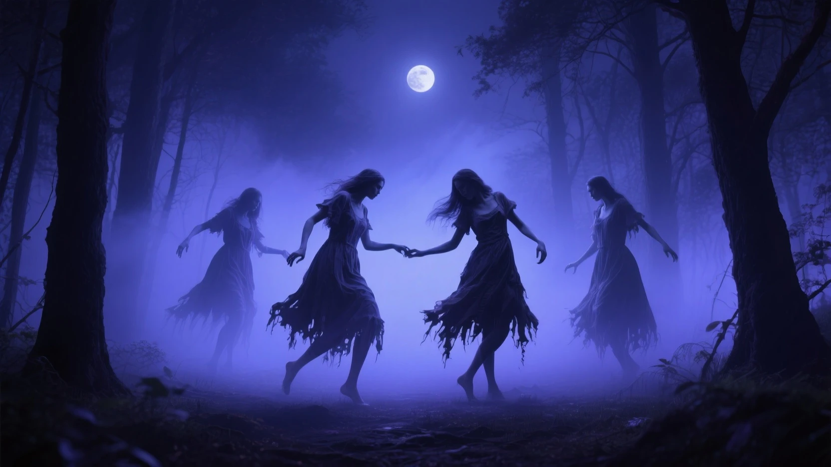 (best quality,4k,8k,highres,masterpiece:1.2),ultra-detailed,(realistic,photorealistic,photo-realistic:1.37),Group of enigmatic witches, (nsfw huge breasts:1.5), communing with spirits and phantoms in a mist-shrouded graveyard under the light of a full moon, intricate magical sigils,dark,moonlit,spellbinding atmosphere,dramatic lighting,ethereal beauty,luxurious velvet gowns, gothic, rainbow-hued sparks,mesmerizing movements,spell-casting elegance,whispered incantations,spiraling energy,enchanted symbols,flickering candles,breathtaking spectacle,rippling arcane energy,otherworldly strength,powerful enchantments,mysterious aura,magical prowess,unleashing raw power,dynamic poses,mesmerized spectators,stupefied awe,enchanted onlookers,vivid colors,spellbound onlookers,hypnotic performance,unmatched elegance,transformative magic,enchanted wands,breathtaking duel,clashing spells,room filled with anticipation,grandeur and enchantment,spell-battling witches,mesmerizing duet,energy crackling in the air,riveted gazes,spellbinding choreography,empowered witches,thrilling display of magical artistry.(perfect face:1.6), (perfect realistic skin texture:1.5), (perfect eyes:1.5), photorealism, (sfw huge breasts:1.6)