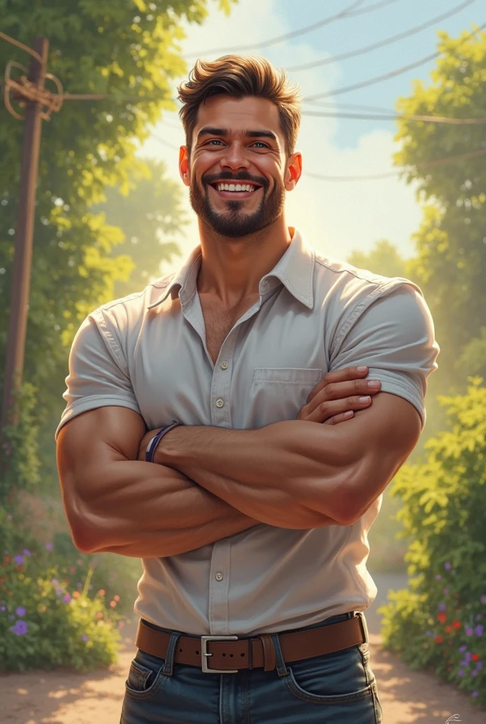 illustration that evoke stoicism men from 25 years old, shirtless, barefoot, strong, slim body Importance of Reason Style: Scientific realism, with a focus on detail and precision. Color palette: Cool, neutral tones (navy blue, gray, white) to convey clarity and objectivityExpression: A face filled with joy and enthusiasm. Bright eyes and a wide smile.
Setting: A sun-drenched field of wildflowers. A gentle breeze rustles through the grass.
