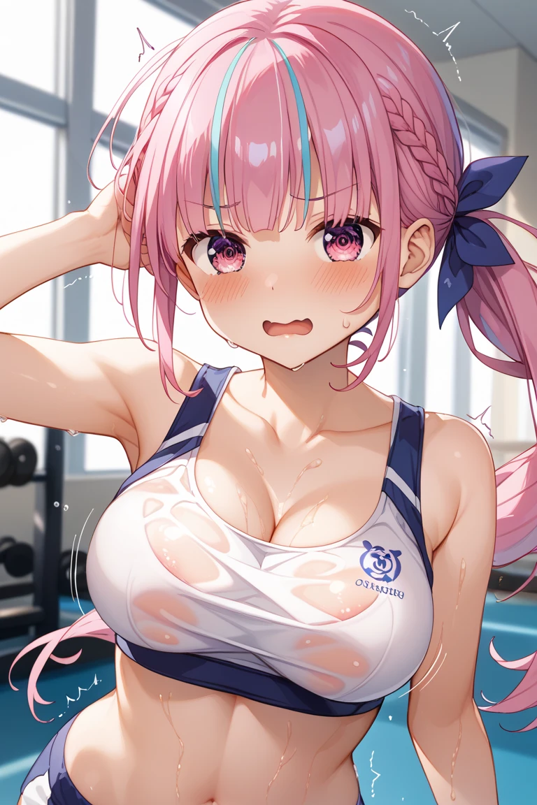 1 female,((Magical Girl 1.2)),,clavicle, Pink Hair、Long Hair,Twin tails, haigure, Huge breasts,Emotional erasure, 全身shape, (highest quality、4K、8k、High resolution、Must have:1.2)、Very detailed、(reality、reality的です、reality的:1.37)、Ticker、Hyper HD、Studio Lighting、Ultra High Definition Paint、Sharp focus、Physically Based Rendering、Extreme Detail、Professional specifications、Vibrancy and color、Blurred、Sports portrait、landscape、Horror Style、Anime Big Tits、sf、photograph、Concept Artist、Five Fingers, Perfect body, {{{masterpiece}}}, {{{highest quality}}}, {{Very detailed}}, {shape}, {{Very delicate and beautiful}},Promoting cost performance、All Roles、Canon 5D MK4でphotograph、Sprinkles、photograph,
