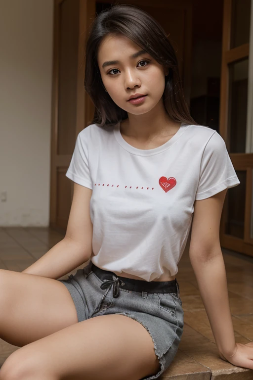 , ((a picture of indian girl)), ((15 years oldighest quality, 8K, masterpiece: 1.3)), concentrated: 1.2, perfect beauty: 1.4, butt: 1.2, ((high up ponytail)), ((high up ponytail hairstyle)), , ((medium breasts)), (landscape background), tomboy t-shir, Highly detailed face and skin texture, narrow eyes, double eyelid,, long hair, , smile, Unreal beauty, , indian girl, ((red+white colour t-shirt)), ((ultra red colour t-shirt)), ((big forehead)), ((16 years old girl)), ((l ((dolphin shorts)), ((captured by iPhone 15 pro max)), , ((hourglass shape figure), ((smile)) ,(long thighs level t shirt)), ((long track pants)), (kashmir background)), ((mountain of kasmir))