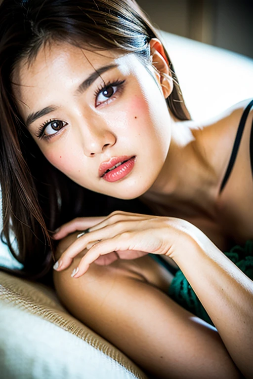 Colossal tits、breastsout、sun burn、Expose muscles、Sweat muscles、Wavy dark brown hair、punk tshirt、Punk Girl(Best Quality, 4K, masutepiece: 1.3),25-years old,Hyper-realistic, 1girl in, Beautiful hair: 1.1,(thin waist:1.1),Ultra-detailed face,Detailed eyes,二重まぶた, (Beautiful detailed lips)、Sexy face,(Sexy Vampire)、