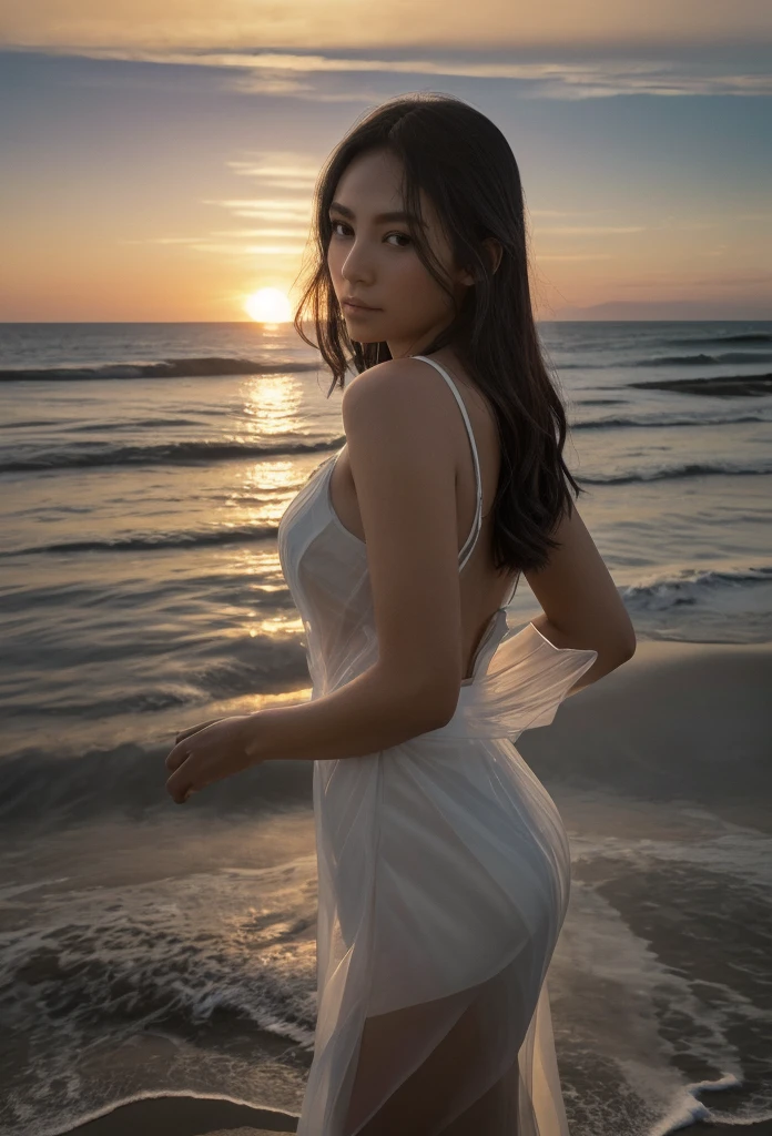 mujer japonesa, piel blanca, pale skin, cabello corto, pecas en el rostro, sonrisa preciosa, ojos grandes, cuerpo perfecto, escolar, viento, hiper realista, japonesa, cuerpo perfecto, manos perfectas, piernas largas y sexys, delgada, cabello corto, viento, cabello con mechas rojas, cuerpo completo, cuerpo delgado y sexy, night dress, cuerpo completo, cabello corto, night dress, cuerpo completo