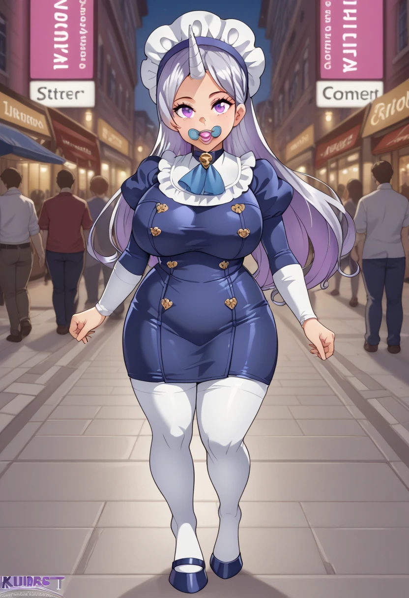noi, nun, big breast,white boots, pants,cloak, musclegirl, walking, smile, long hair, catedral, vest, portrait