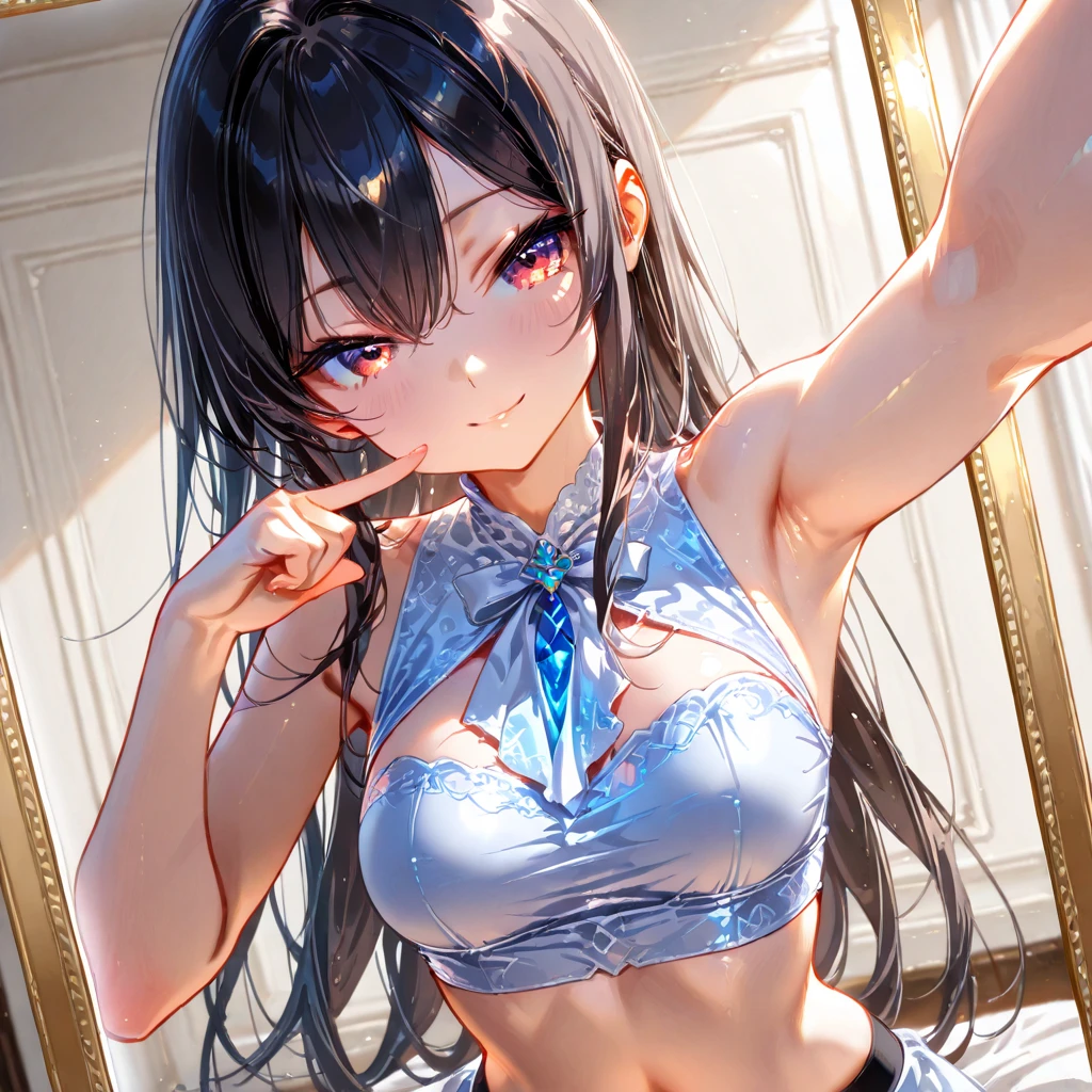 ultra-quality, ultla highres, Hyper Detailed, High contrast, superfine illustration, creative refinement, Smile