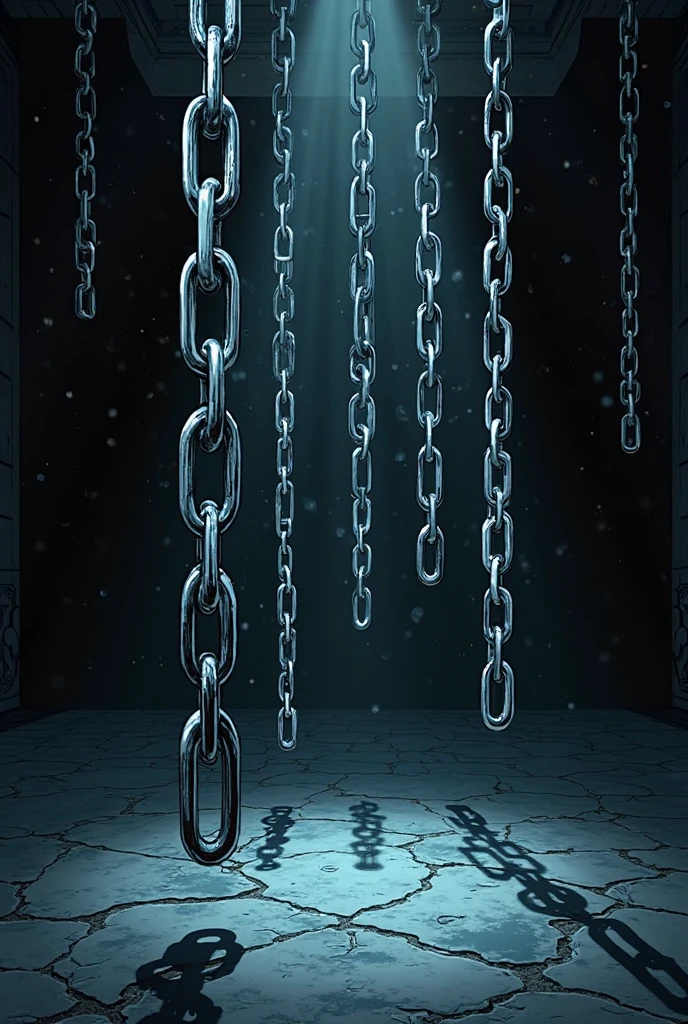 (chains:1.5), Chain world. A world made of chains. Chains are everywhere