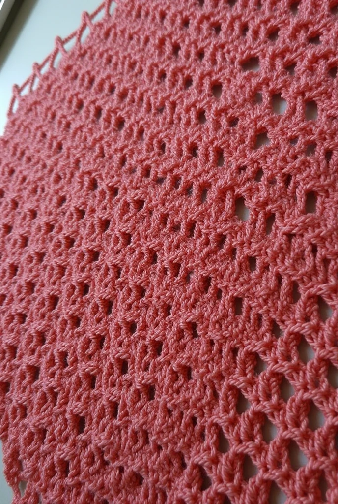 Hot pink crochet background 
