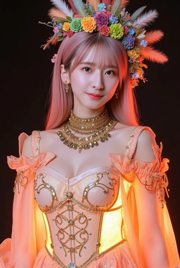 top-quality、masterpiece、超A high resolution、(Blue Dragon Armor)、(((Colossal tits))),Blue Dragon Armor、((Random Hairstyles 1.6),(Wearing a beautiful crown made of jewels),(Photorealsitic:1.4)、Raw photo、1人、((((handsome hair))))、((Floral hair ornament))),glowy skin、(((Japan Dragon)))、(Gorgeous Jewelry Necklaces)、Natural remains、(Mystical expression)、(Full Body Angle)、(Fight big dragons)、With a beautiful knife、(((Mansuji))),(Pink Metal Bikini)、(beautiful forest background)、(((Precipitous cliffs)))、(Castle background)、((super realistic details))、portlate、globalillumination、(sexypose)、Shadow、octan render、(One-Eyed Scouter)、8K、ultrasharp、Colossal tits、Raw skin is exposed in cleavage、metals、Details of complex ornaments、Japan details、highly intricate detail、Realistic light、CGSoation Trends、Blue eyes、radiant eyes、Facing the camera、Precipitous cliffs、Toostock、(Full Body Angle)、(veils)、(((Heavy Big))),「listener」toView[Sutoru、nffsw、