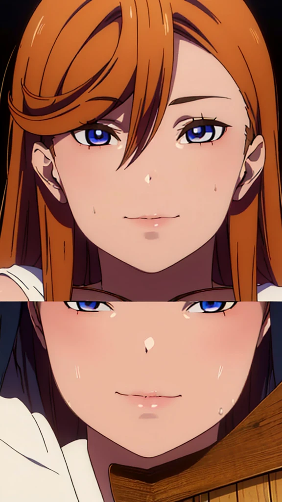 {{{masterpiece}}}, {{{best quality}}}, {{ultra-detailed}}, {illustration}, {{an extremely delicate and beautiful}}, (beautiful detailed eyes:1.6), extremely detailed face, extremely detailed CG, (perfect hands, perfect anatomy), 16k, anime face, NSFW, {{shibuya kanon}}, {{love live! superstar!!}}, 1girl, cute face, purple eyes, orange medium hair, semi-long hair, asymmetrical bangs, medium breasts, thin waist, big hips, curvaceous, {{yuigaoka school uniform}}, grey pinafore dress, white collared shirt, red neck ribbon, blue jacket, open jacket, black socks, BREAK, NSFW, 1boy, 1penis, deepthroat,(fellatio:1.5),  girl eating  penis,  face stained, sucking  penis, face focus
