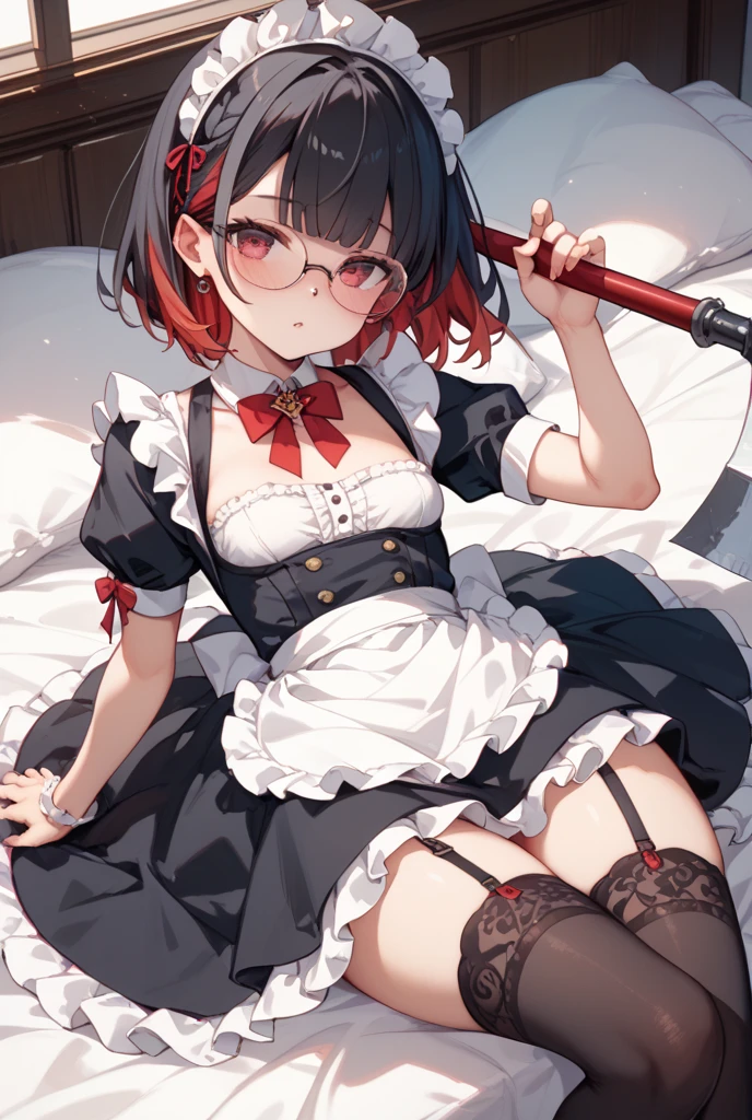 1 girl, alone, ppka, black fur, short hair, messy fur, Ahoge, wellrts, wellrts all over the body, grey eyes, blind eyes, kind eyes, blushing, nervous, cute look, looking at the viewer,
take a maid, maid, maid miniskirt, long sleeve maid outfit, wide sleeves, long white glove, white apron, maid gloves, White thigh high socks, white Calcetines, maid hat, panties attached to stockings, lingerie,
Exposed part of the arms, exposed thighs, exposed parts of the thighs, Exposed panties, visible panties,
Strong wind, skirt that lifts the wind, skirt that lifts the wind,