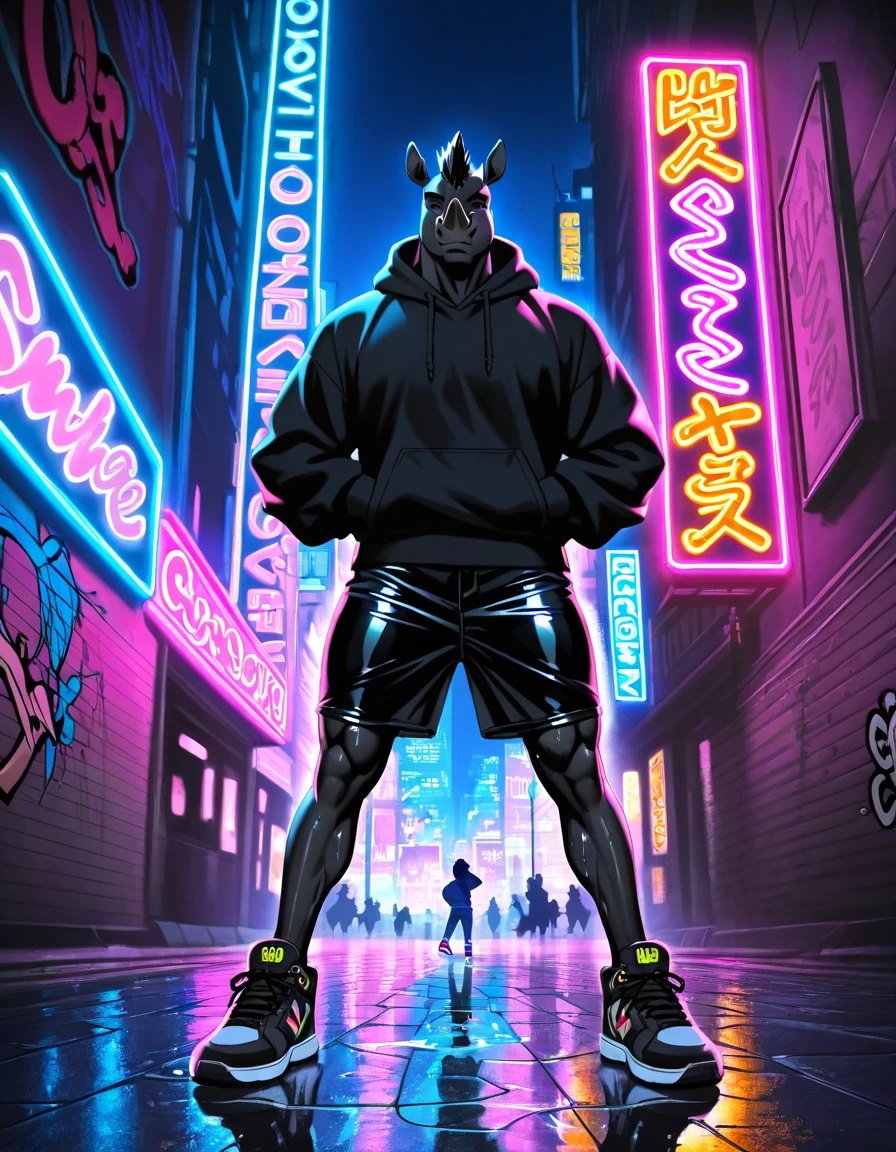 Highest quality、cyber punkヘルメット、Glowing Eyes、Oversized shirt、High leg underwear、Thong Panties、sneakers、cyber punk、male、Skimpy、Used Condoms、Nightclub