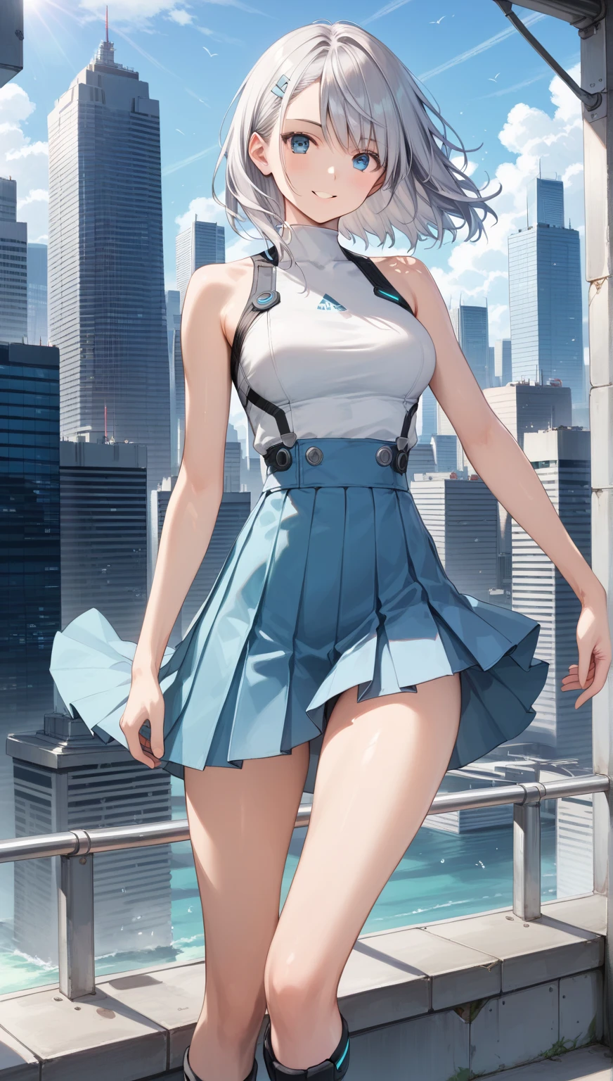 1 girl with pure desire，standing on your feet，Wear a nurse's uniform，Charming looking，Feminized facial features，mesmerizing eyes，Straight hair，A calm posture，Porcelain-like skin，Subtle blush，a white wall，ultra - detailed，offcial art，统一 8k 壁纸，2.5D thick coating，Characters shrink，fully body photo，Wear high heels
