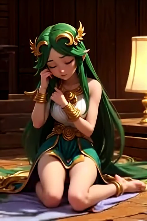 cabelo roxo, Greek goddess, sculptural body, super detailed hand, super detailed face, hyper detailed body, No defects, blue eyes, focused eyes, pretty detailed eyes, pale skin, blushed face, crown on head, long hair, slickedback hair, coiffure, expression of pleasure, fearless stance, partes do fully body, entire limbs, fully body, pink  hair, gorgeous fur, high resolution, 4K, lined eyes. fully body, toned thighs, small feet, Waist slender, big-ass, Unclothed, small foot, role model, best qualityer, legs open, exposed pussy,  invitation, showing pussy, Crouching position, leg wide open, Point of view, inside the bathroom, right hand on breast, left hand on thigh