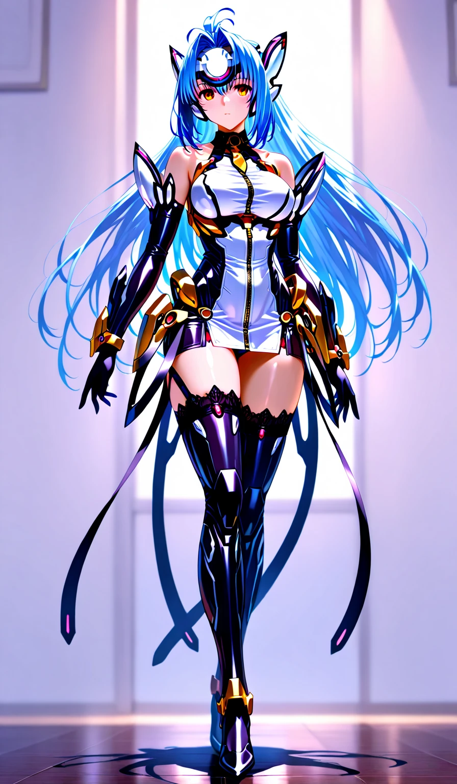 Anime - A style image of a woman in a sexy costume holding a microphone, ahegao, azur lane style, at pixiv, ayanami, Pisif 3DCG, cushart kenz, A scene from the《azur lane》videogame, full-body xianxia, onmyoji, Pisif, from girls frontline, Digital art on Pisif 
